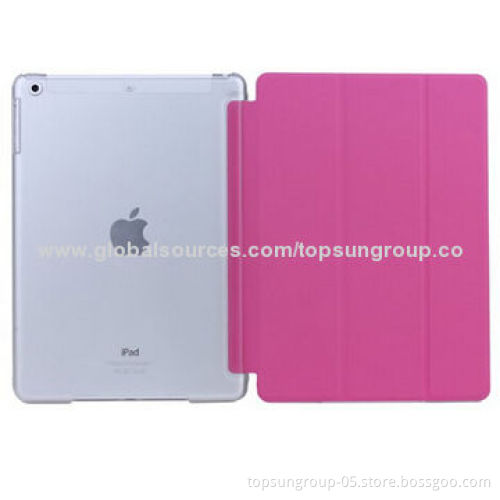 PU Leather Case for iPad Air, Voltage Technology Tri-fold, OEM and ODM Orders Welcomed